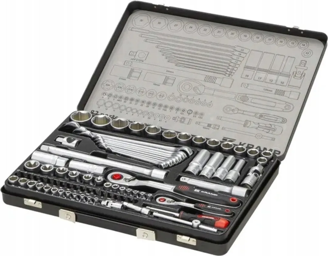 Kramp Doppenset 82-delig 1/4" + 1/2"