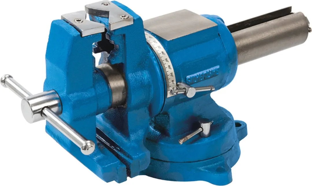 Silverline Multifunctionele Bankschroef 125mm - 360° Roterend