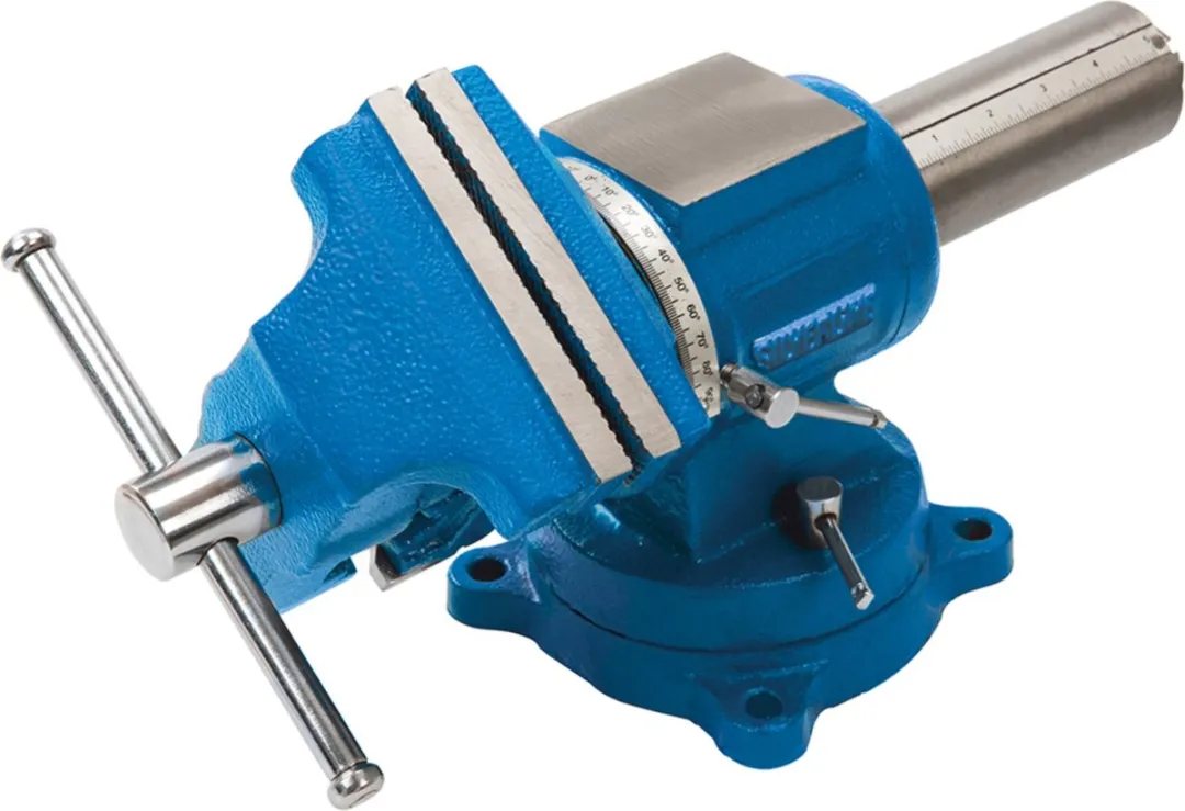 Silverline Multifunctionele Bankschroef 125mm - 360° Roterend