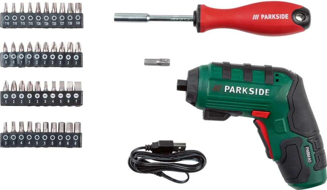 PARKSIDE Gereedschapskoffer 92-delig met accu-schroevendraaier