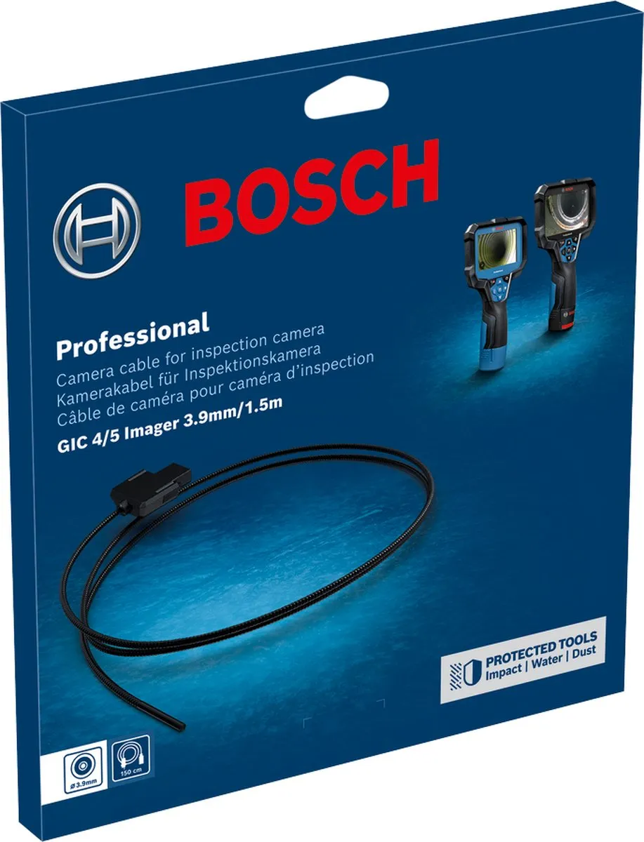 Bosch Professional GIC 12V-4/5 Camerakabel - 1,5m - ø3,9mm