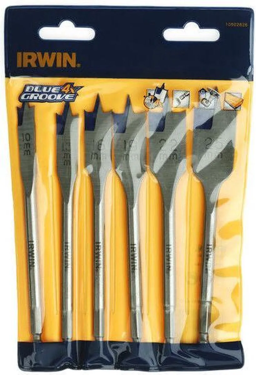 Irwin Blue Groove Speedboor 6-delig 10-25mm