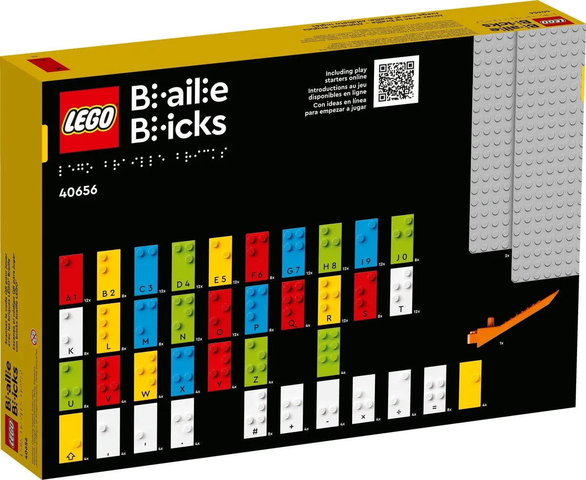 LEGO 40656 Spelen met Braille - 287 Stukken - Geel/Zwart
