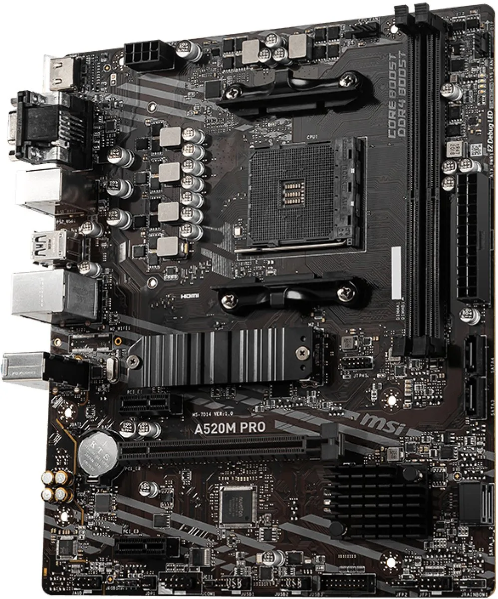 MSI A520M PRO mATX AM4 Moederbord - afbeelding 6 van 6