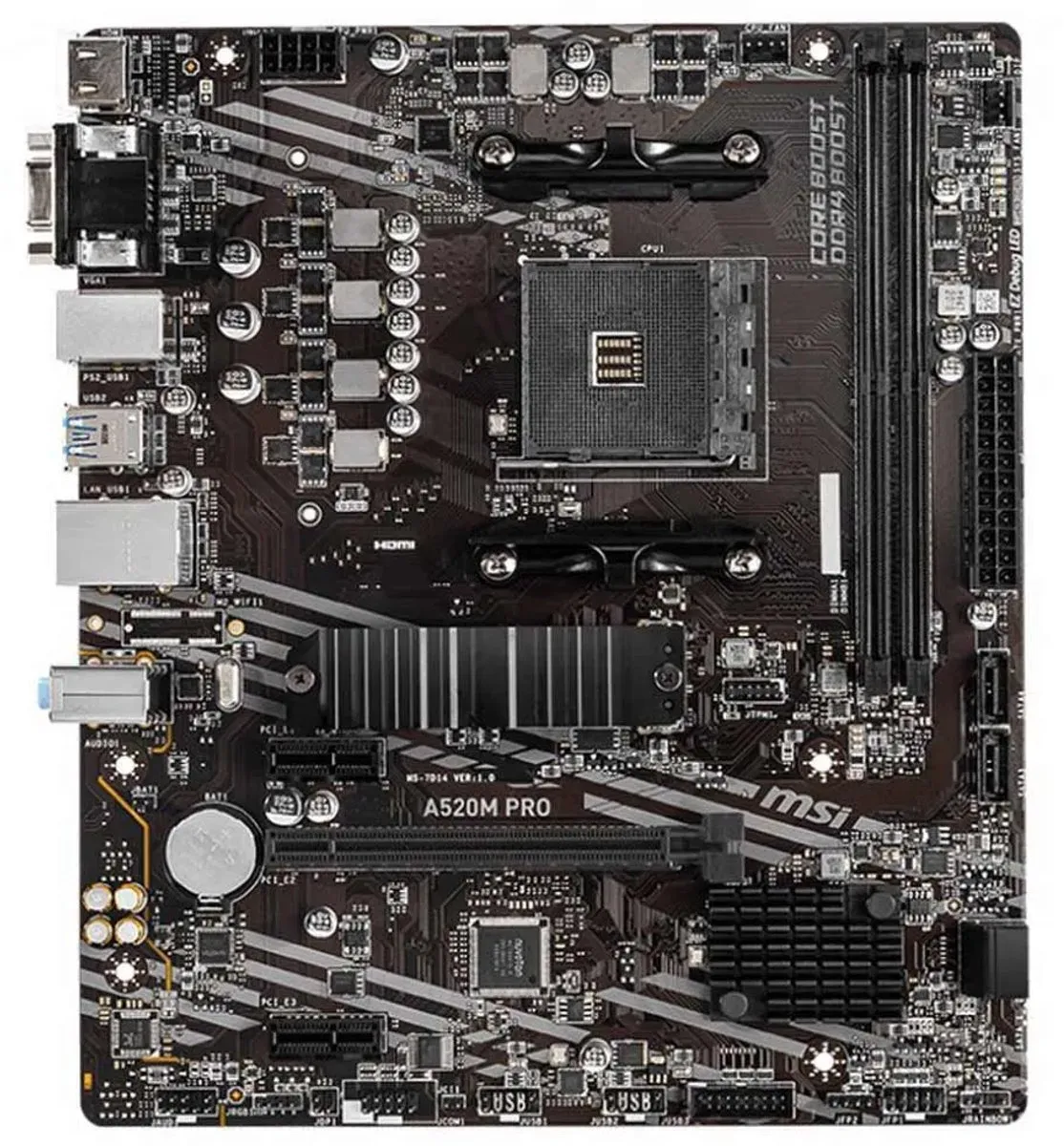MSI A520M PRO mATX AM4 Moederbord
