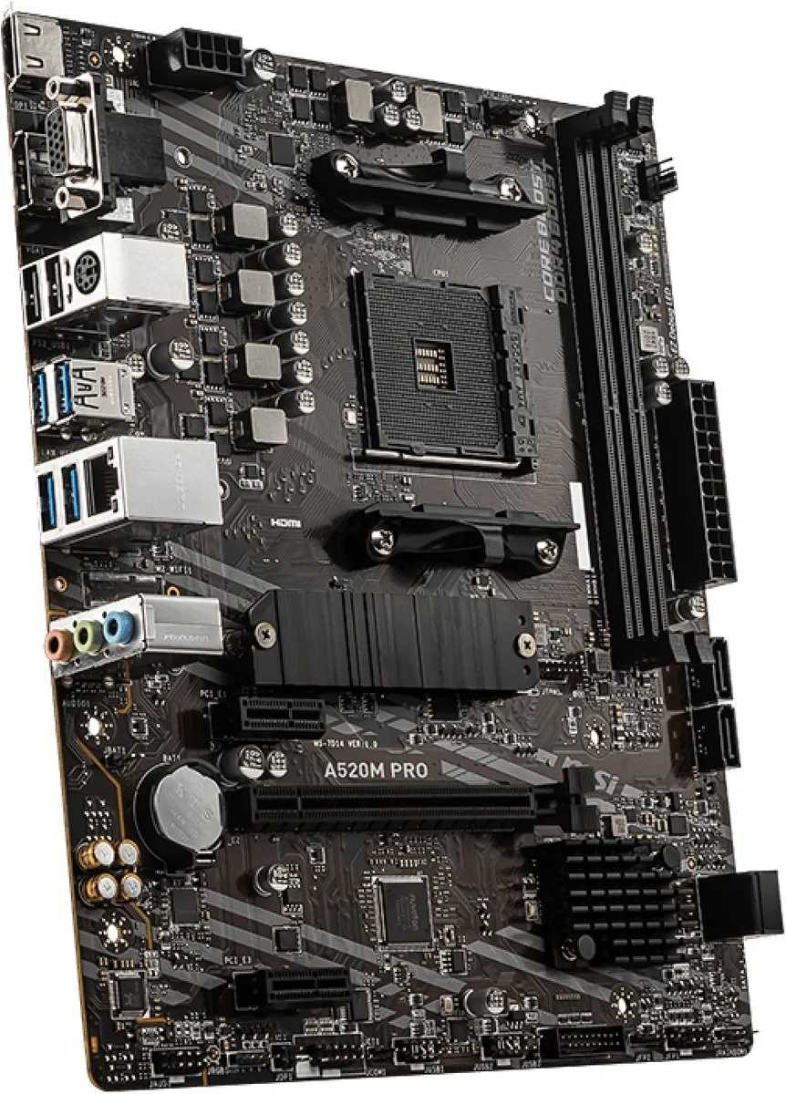 MSI A520M PRO mATX AM4 Moederbord