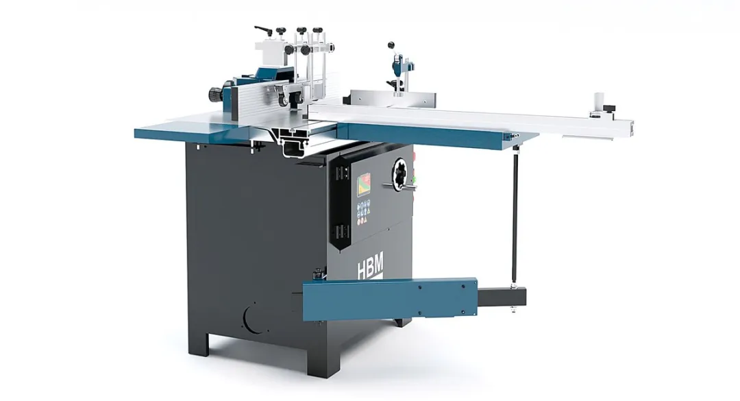 HBM Houtfreesmachine met Roltafel 2800W - 100mm - Blauw