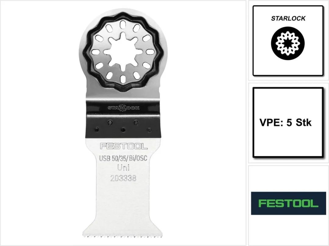 Festool 203338 Universeel Zaagblad - Oscillerend - 5 Stuks