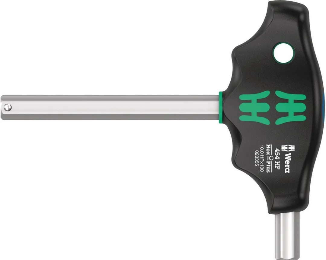 Wera 05023354001 Hex-Plus HF T-greep Zeskant-Schroevendraaier 10x100mm