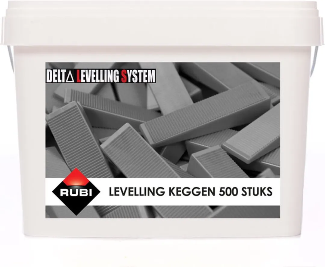 Rubi Delta Levelling Tegelkeggen 500 Stuks - Zwart/Grijs