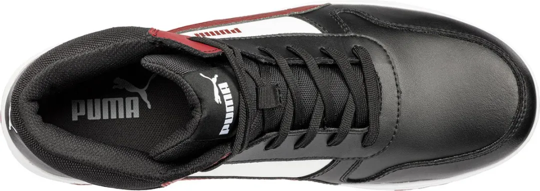 PUMA Frontcourt S3L 630050 Werklaarzen - Zwart/Wit - Maat 42