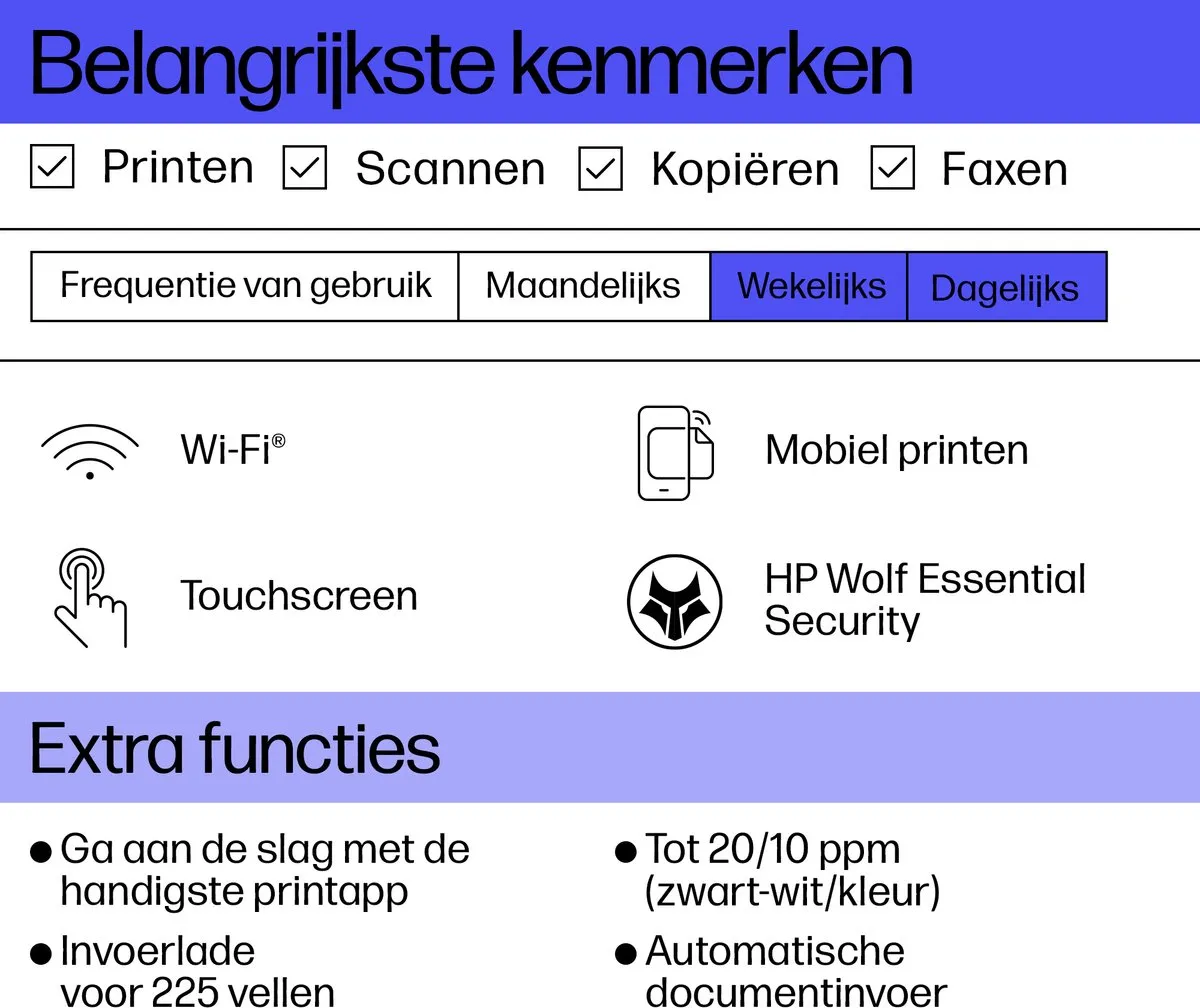 HP OfficeJet Pro 8135e - All-in-One Inkjetprinter - Crater Lake