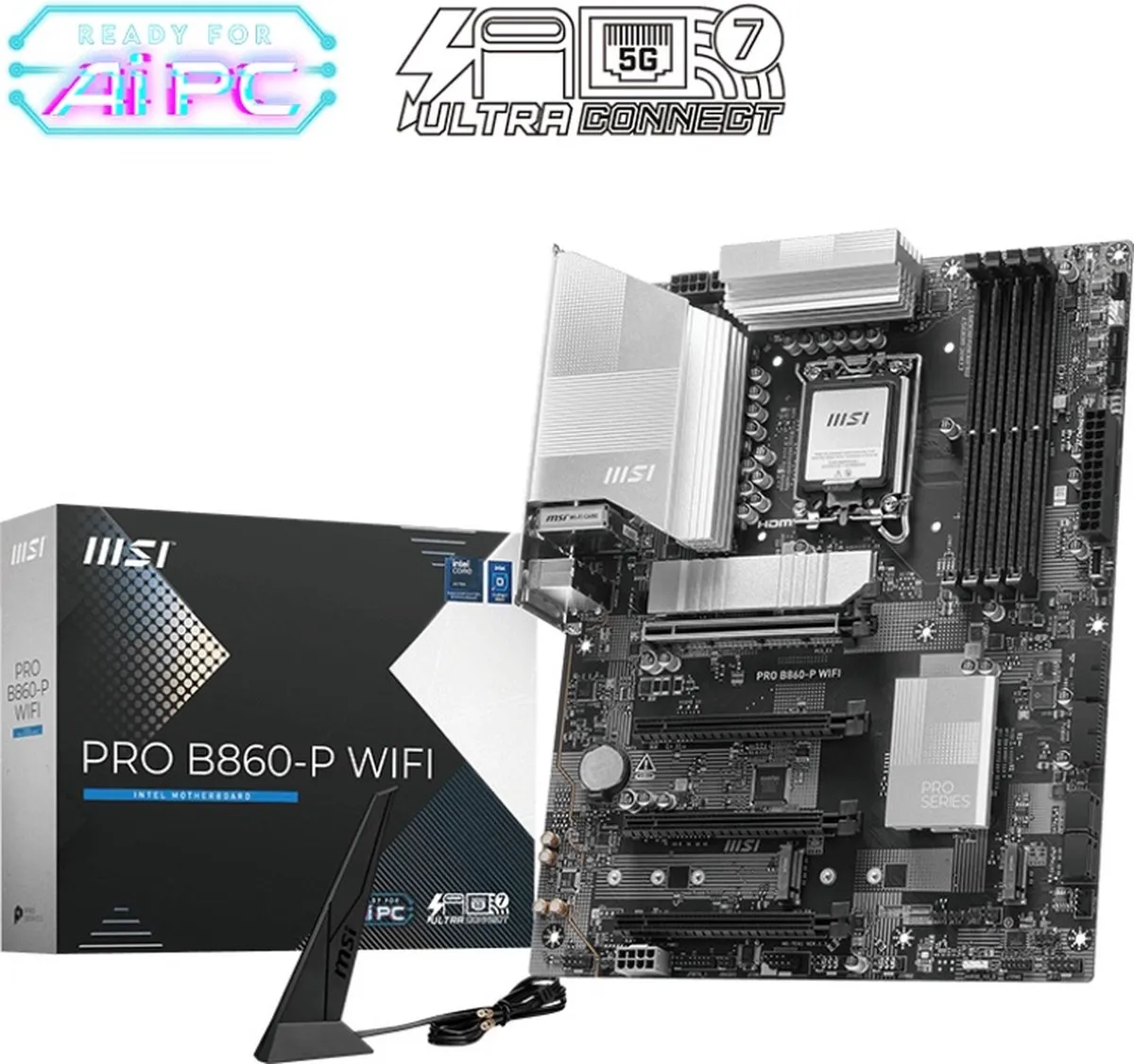 MSI PRO B860-P WIFI Moederbord - ATX - Intel B860 - afbeelding 6 van 6