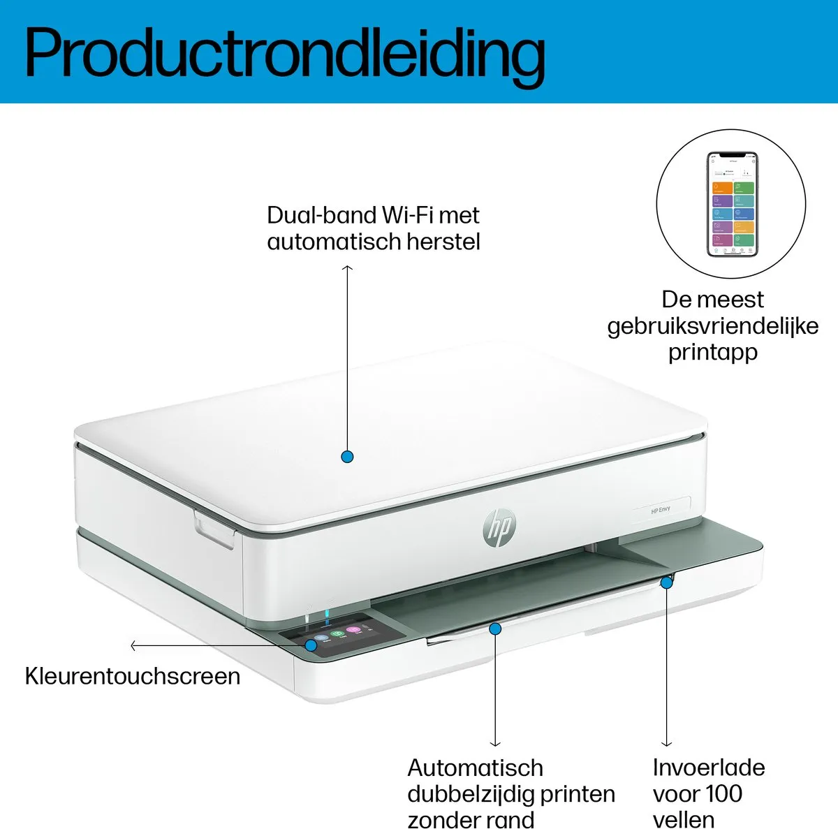 HP Envy 6130e All-in-One Printer 714J1B - Wit