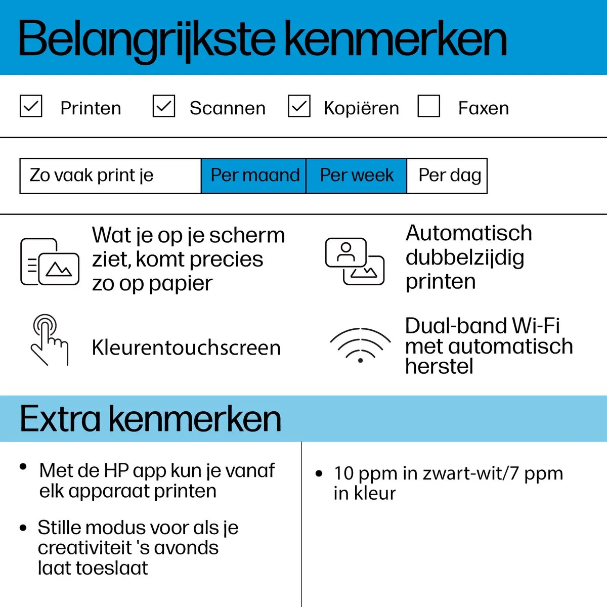 HP Envy 6130e All-in-One Printer 714J1B - Wit