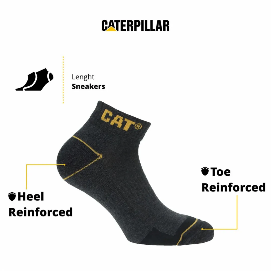 Caterpillar Korte Werksokken Heren - 12 Paar - Grijs