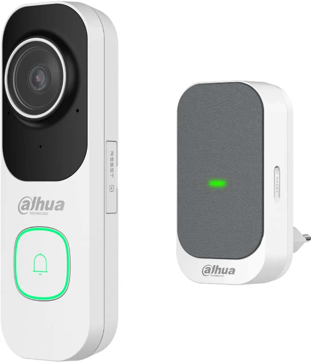 Dahua DB41AW WIFI Videodeurbelkit Wit - inclusief DS1AG