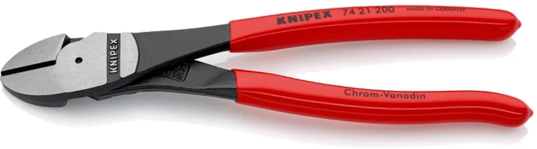 Knipex 74 21 200 Kracht-Zijsnijtang 200mm - gebogen