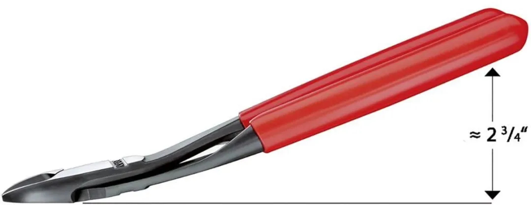 Knipex 74 21 200 Kracht-Zijsnijtang 200mm - gebogen