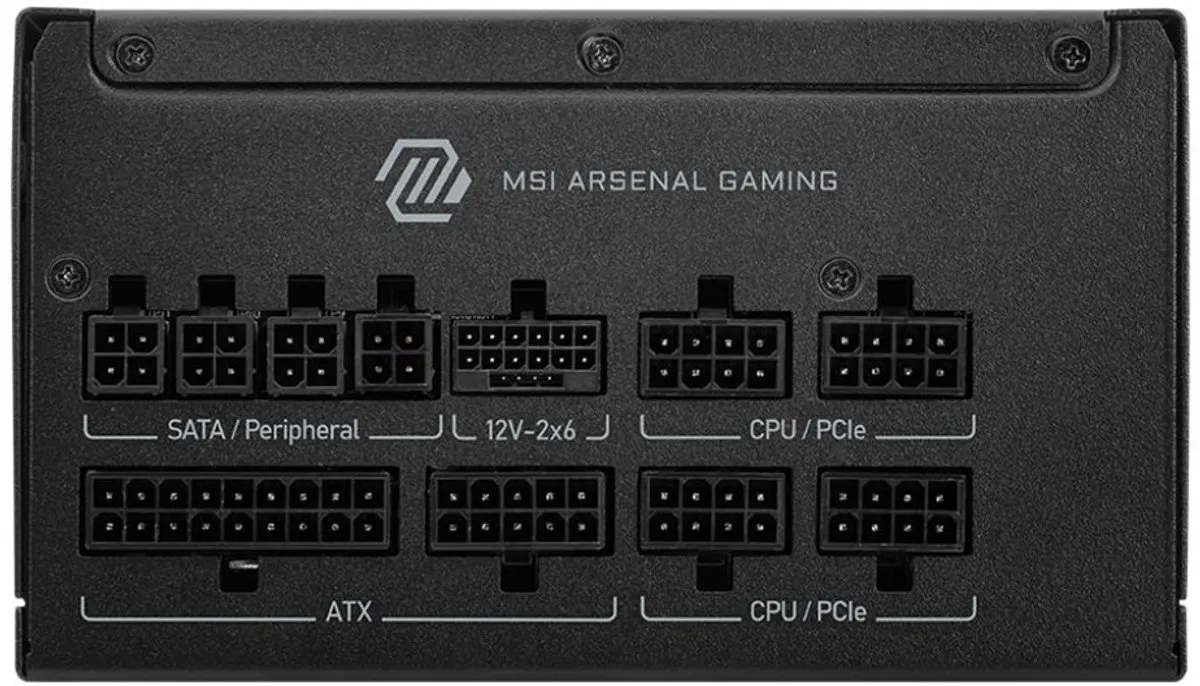 MSI MAG A850GLS Voeding - 850W - Zwart - afbeelding 6 van 6