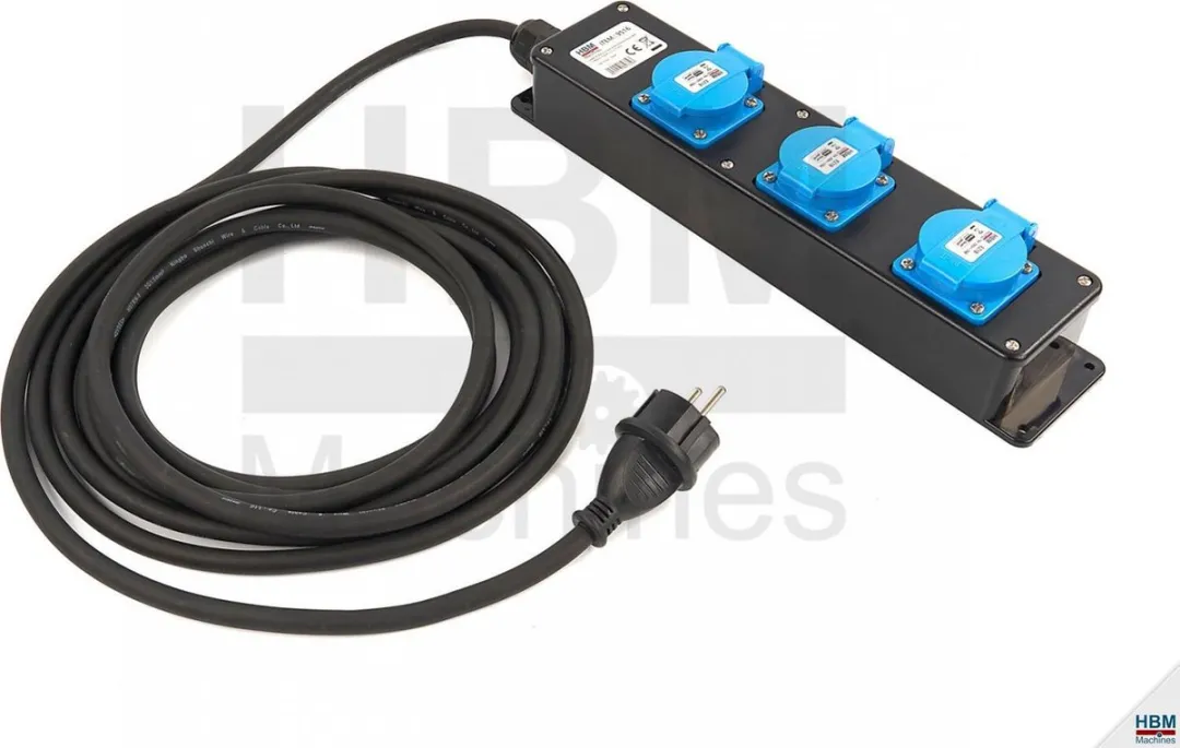 HBM IP44 Stekkerdoos 5m 3x1,5mm² - met lamp