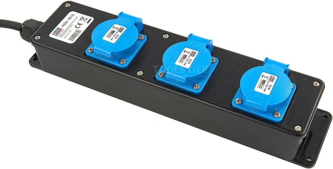HBM IP44 Stekkerdoos 5m 3x1,5mm² - met lamp