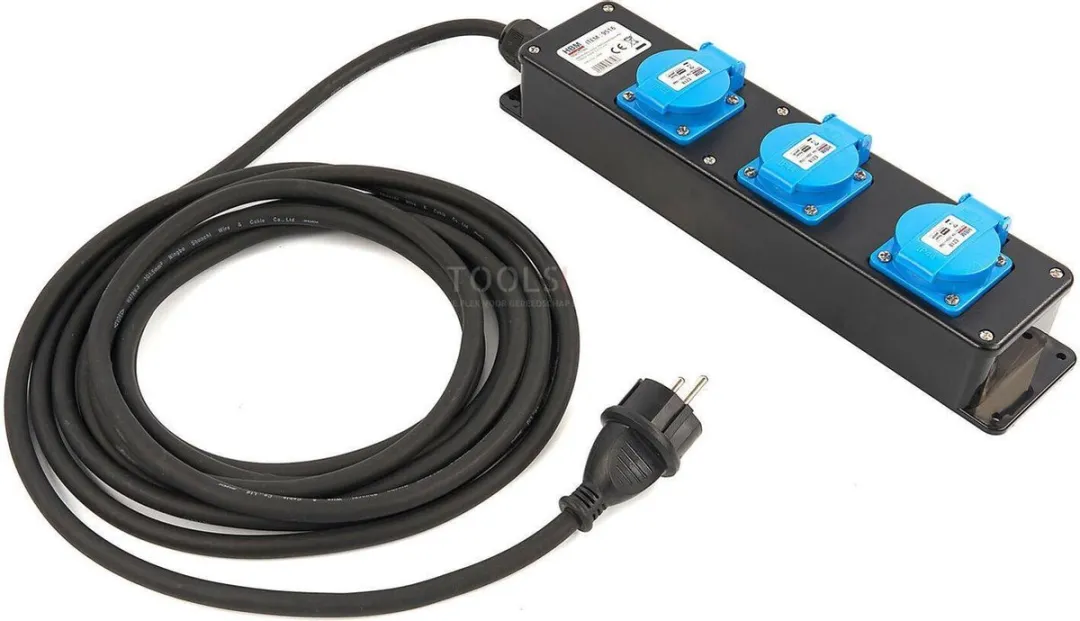 HBM IP44 Stekkerdoos 5m 3x1,5mm²