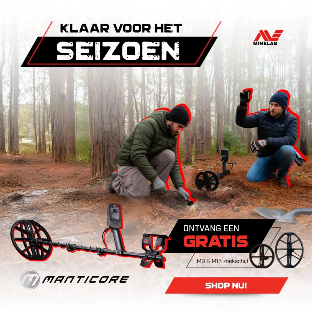 Minelab MANTICORE Metaaldetector 28cm - Zwart/grijs