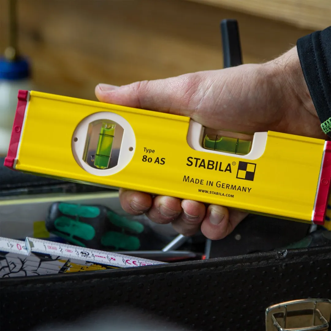 Stabila Waterpas 80AS 19565 - 20cm - 2 Libellen