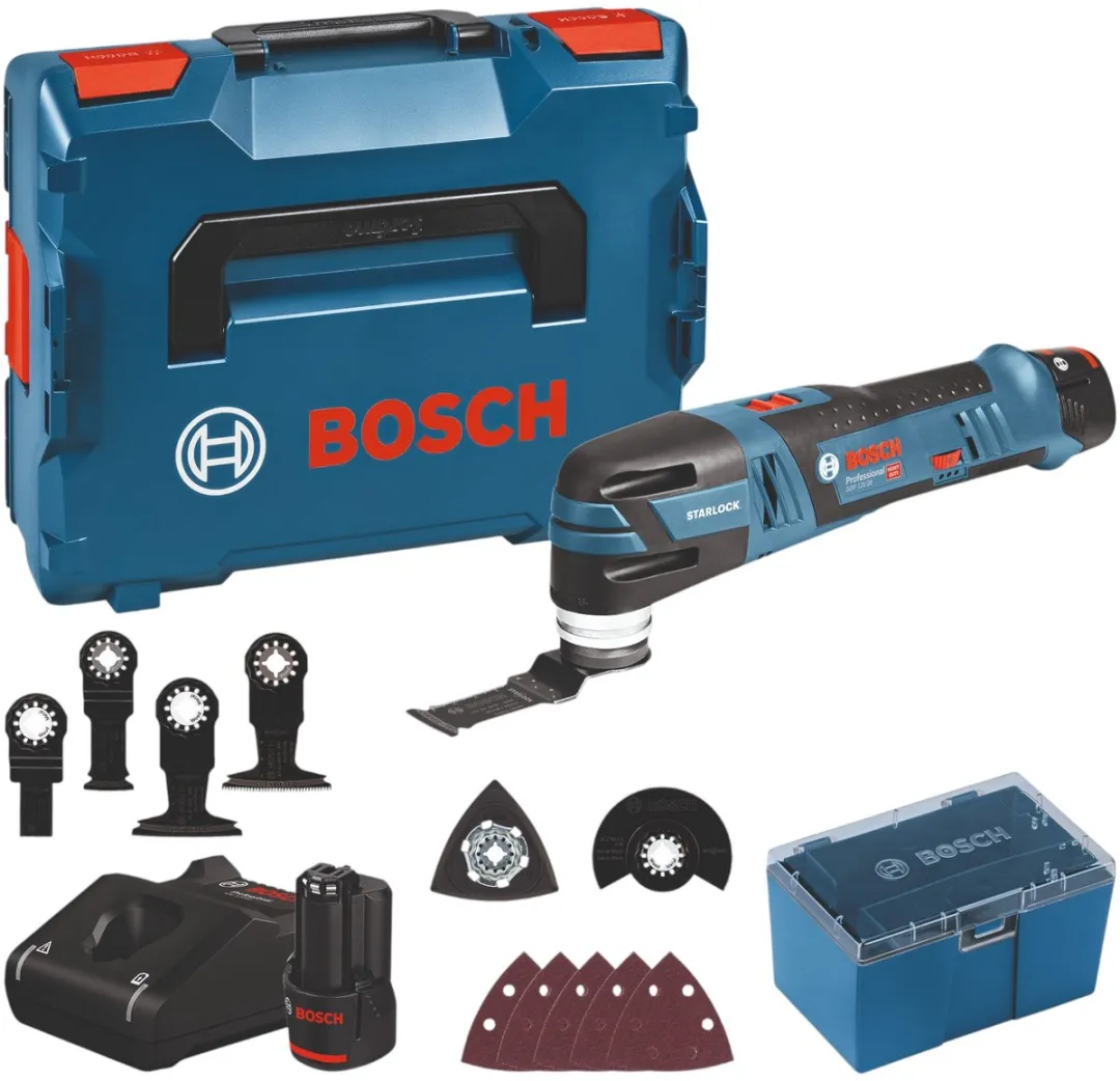 Bosch Professional GOP 12V-28 Accu Multitool - 2x 3.0Ah - 12 Stuks