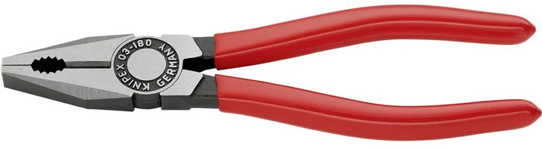 Knipex Combitang 180mm - Gepolijst met kunststof grepen