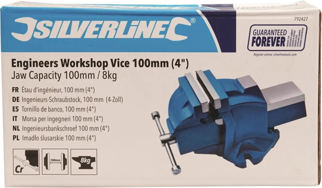 Silverline Ingenieursbankschroef 100mm - 1000 kg