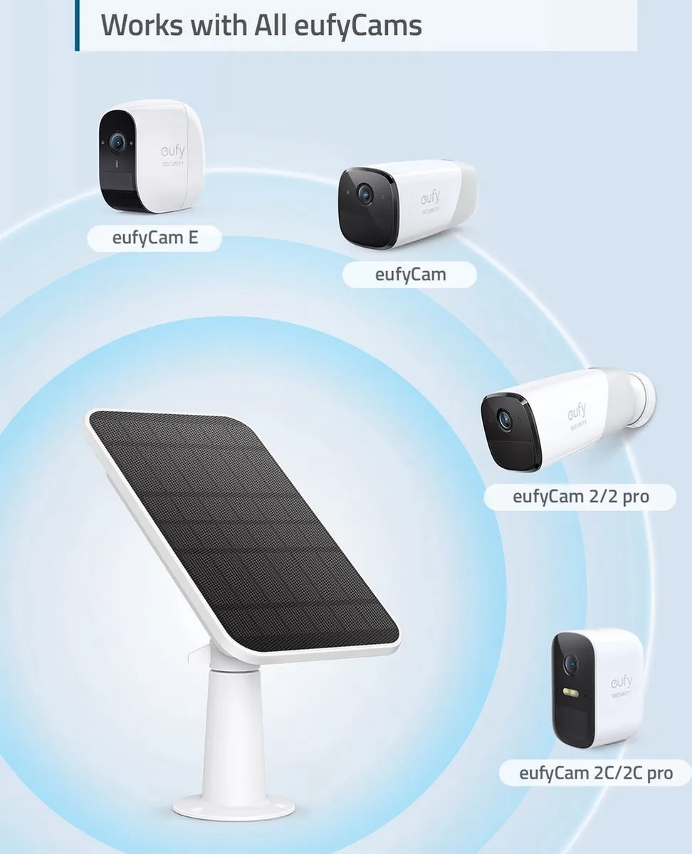 Eufy 2C Add-on Camera + Zonnepaneel - Wit
