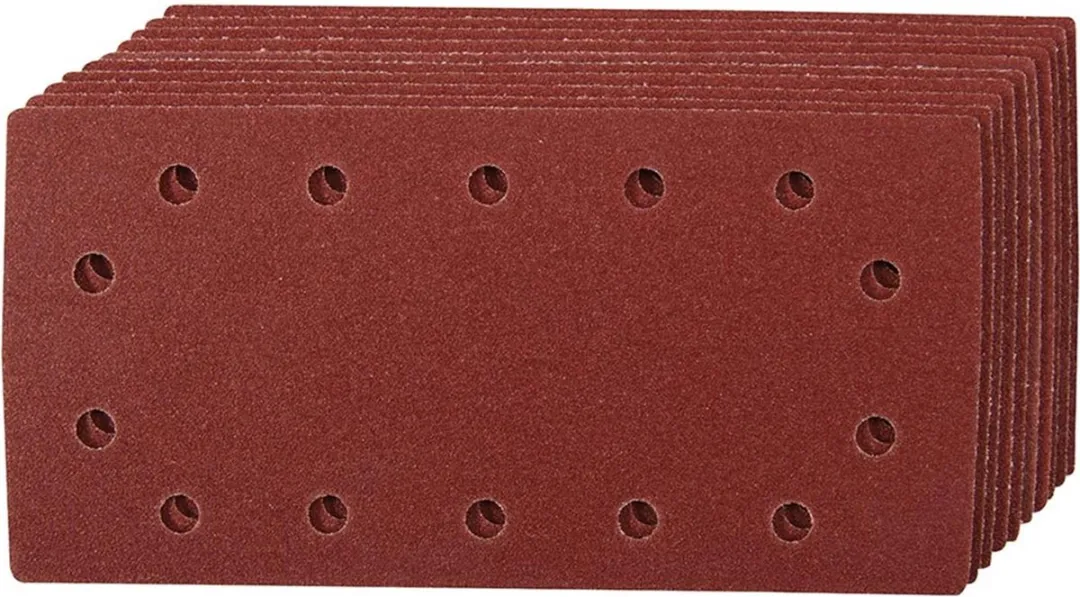 Silverline Geperforeerde Klittenband Schuurvellen 60 - 115x230mm - 10 Stuks