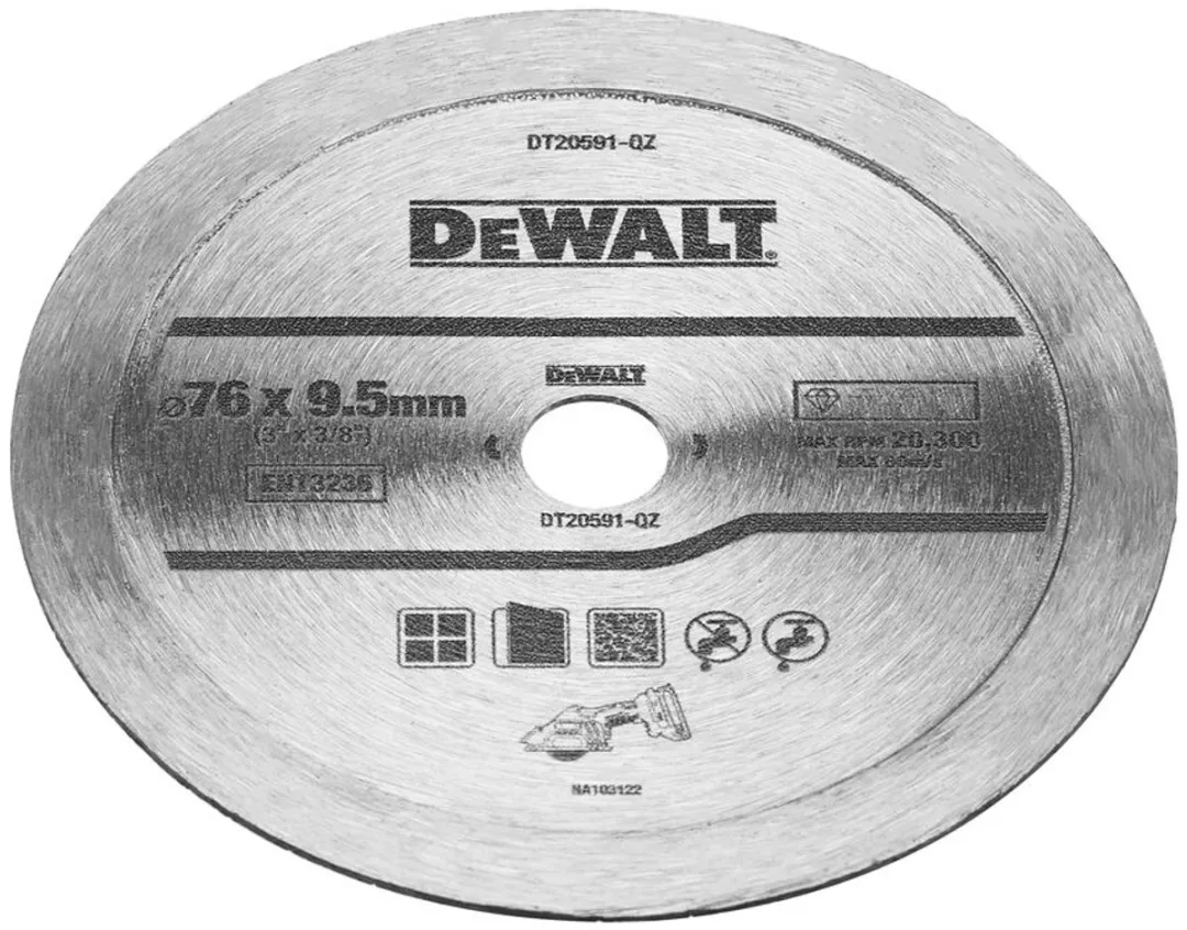 DeWalt DT20591-QZ Diamantzaagblad Keramische Tegels 76mm