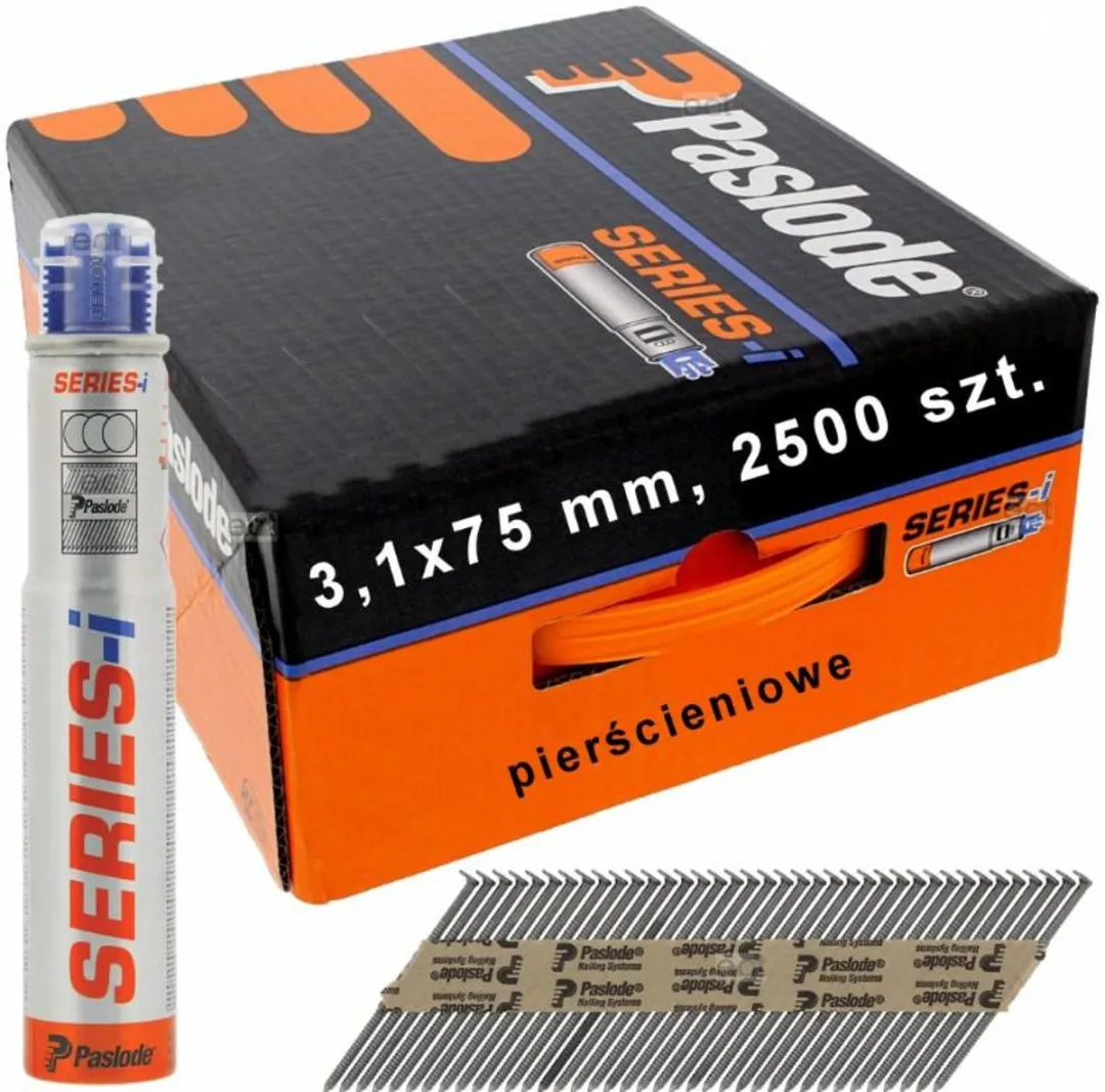 Paslode IM90 Stripnagels 3.1x75mm - 2500 Stuks - Blank