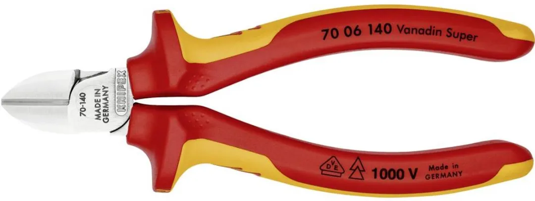 Knipex 7006 Zijsnijtang 140mm - Verchroomd