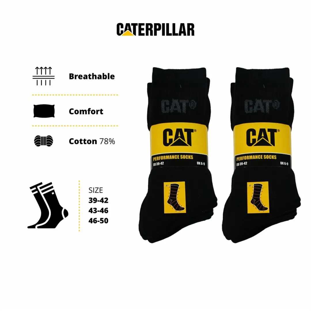Caterpillar Performance Sokken Heren 10 Paar - Zwart 39-42