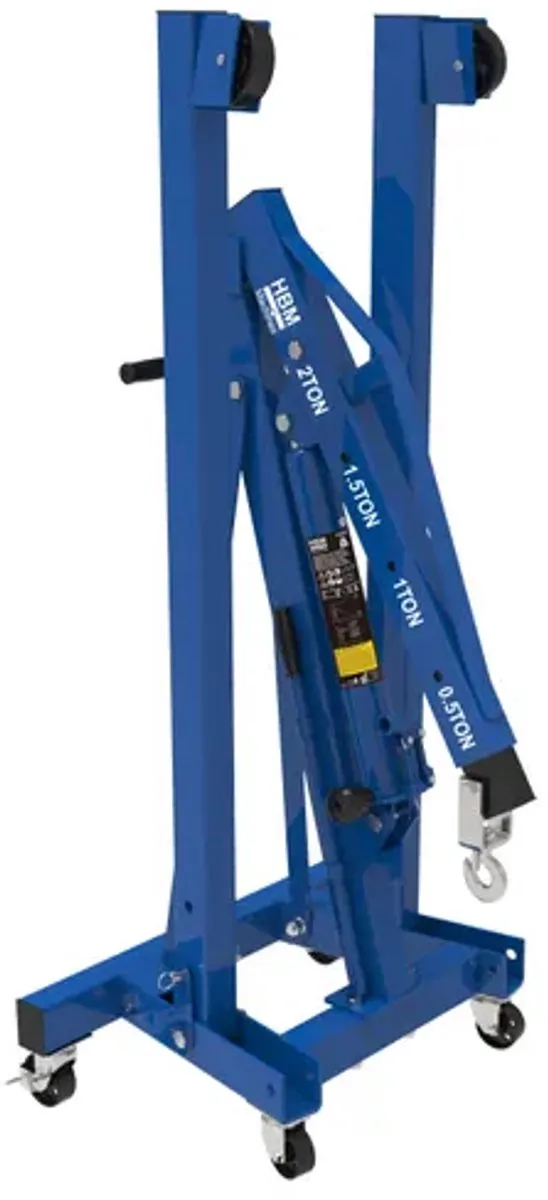 HBM Opvouwbare Werkplaatskraan 2 Ton - Boorhamer
