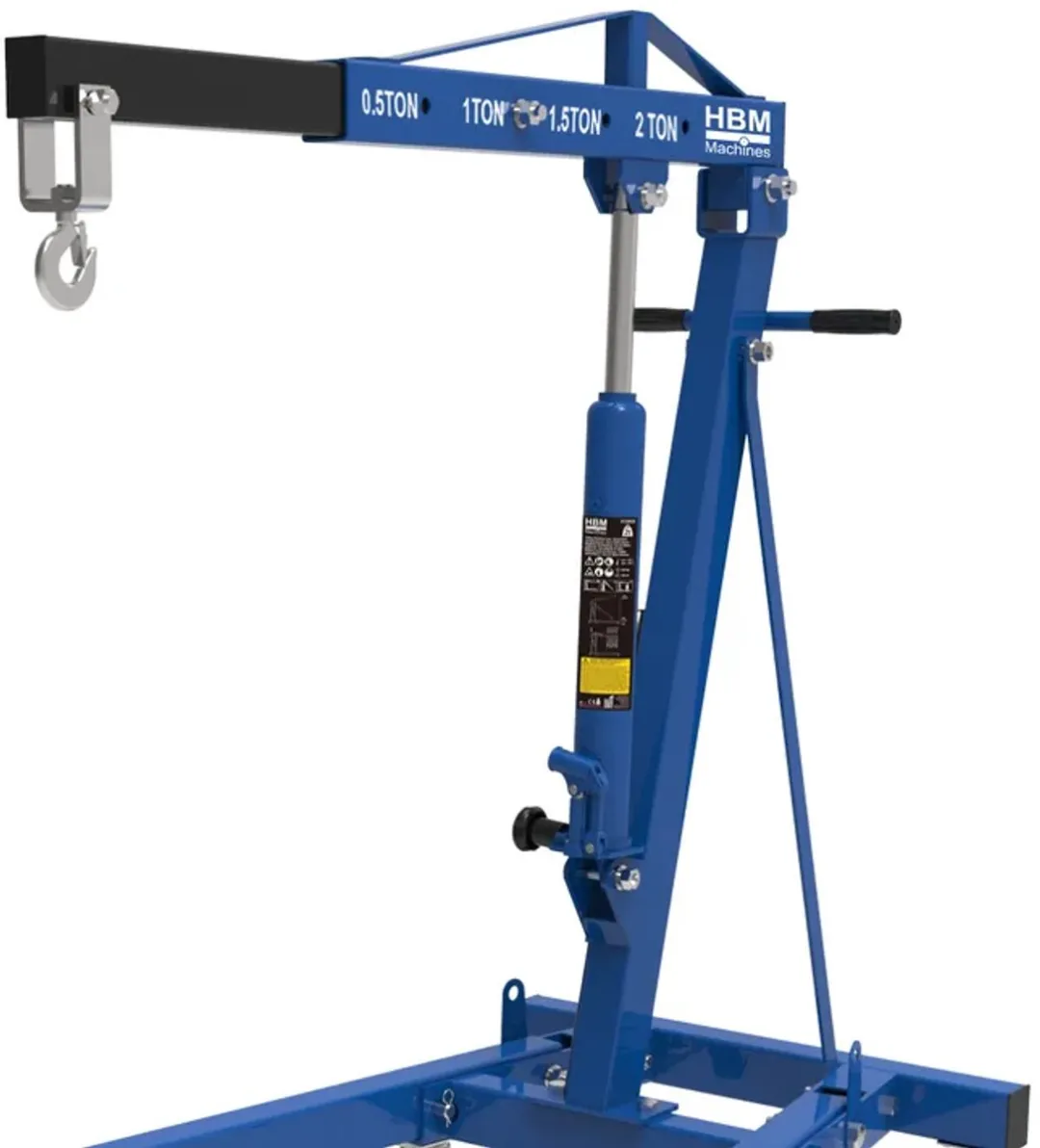 HBM Opvouwbare Werkplaatskraan 2 Ton - Boorhamer