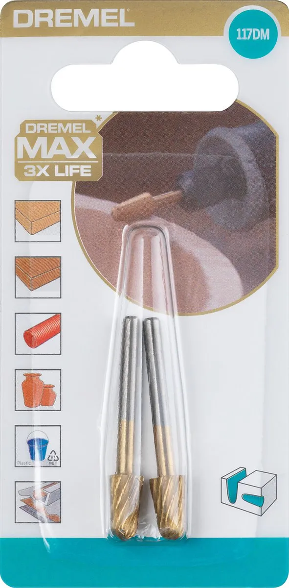 Dremel Max Speervormig Snijbit 6,4mm - 2 Stuks