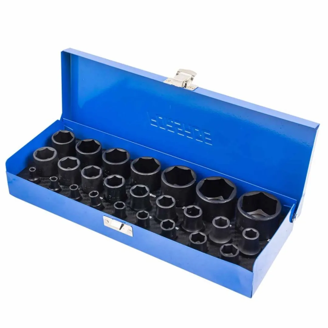 Forsage Dopsleutelset 25-delig 4-32mm - Metalen Koffer