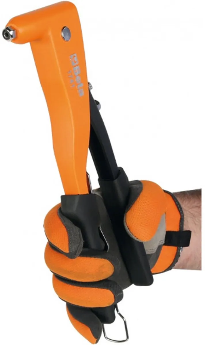 Beta 1741 Zijdelingse Klinknageltang 2.4-5mm - Oranje/Zwart