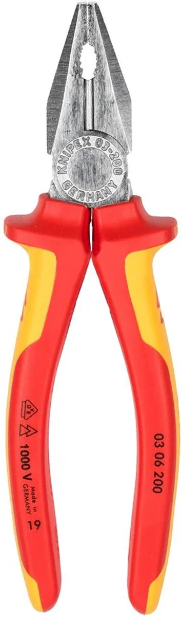 Knipex 0306VDE Combitang 200mm - Verchroomd