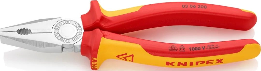 Knipex 0306VDE Combitang 200mm - Verchroomd - afbeelding 6 van 6