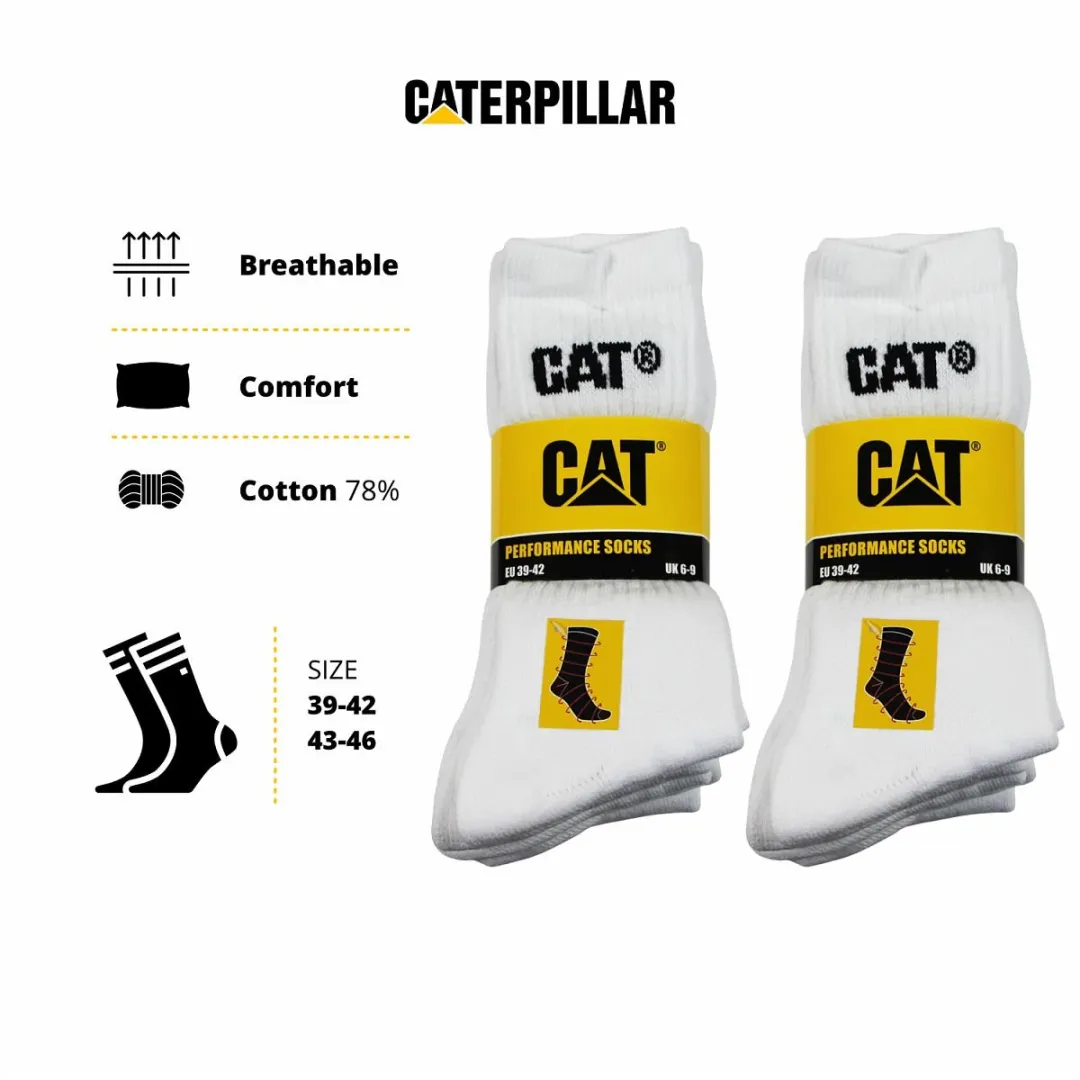 Caterpillar Performance Sokken Heren 10 Paar - Wit - 43-46