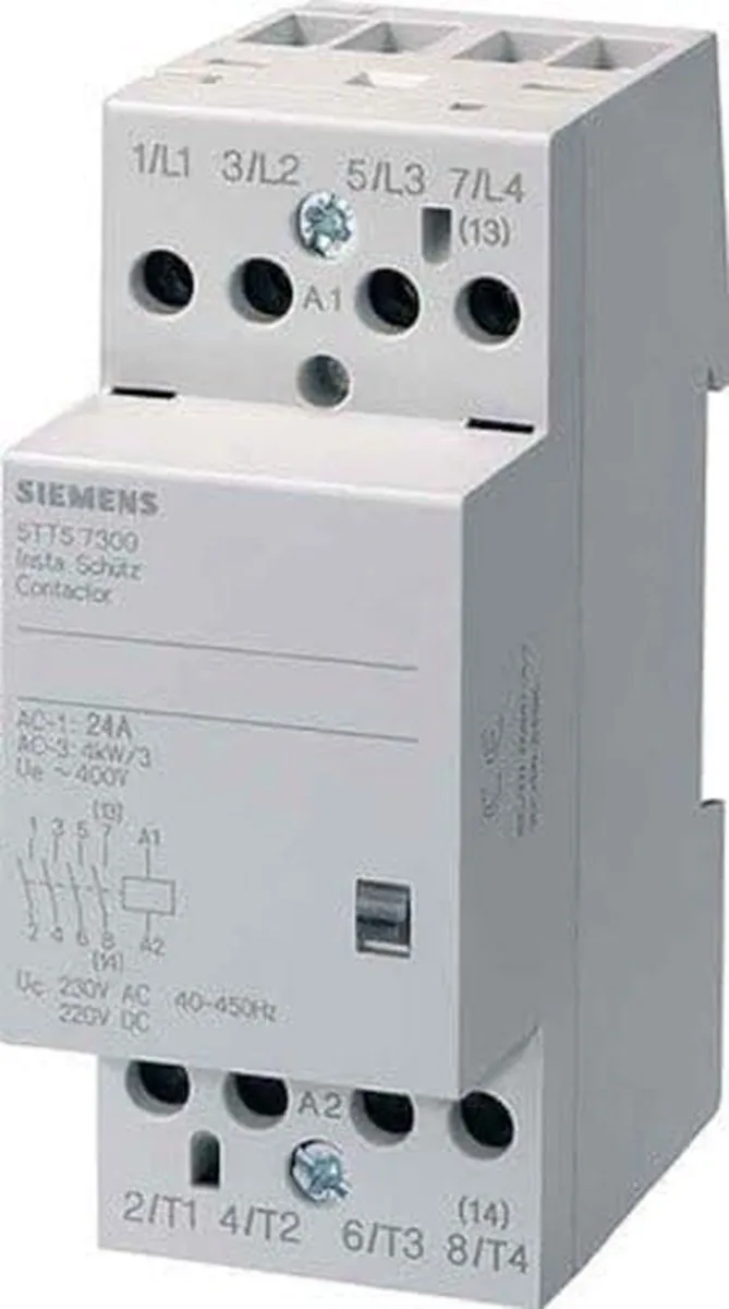 Siemens Schütz 5TT5030-2 Relais 400VAC 25A 4NC - 24V - Zwart