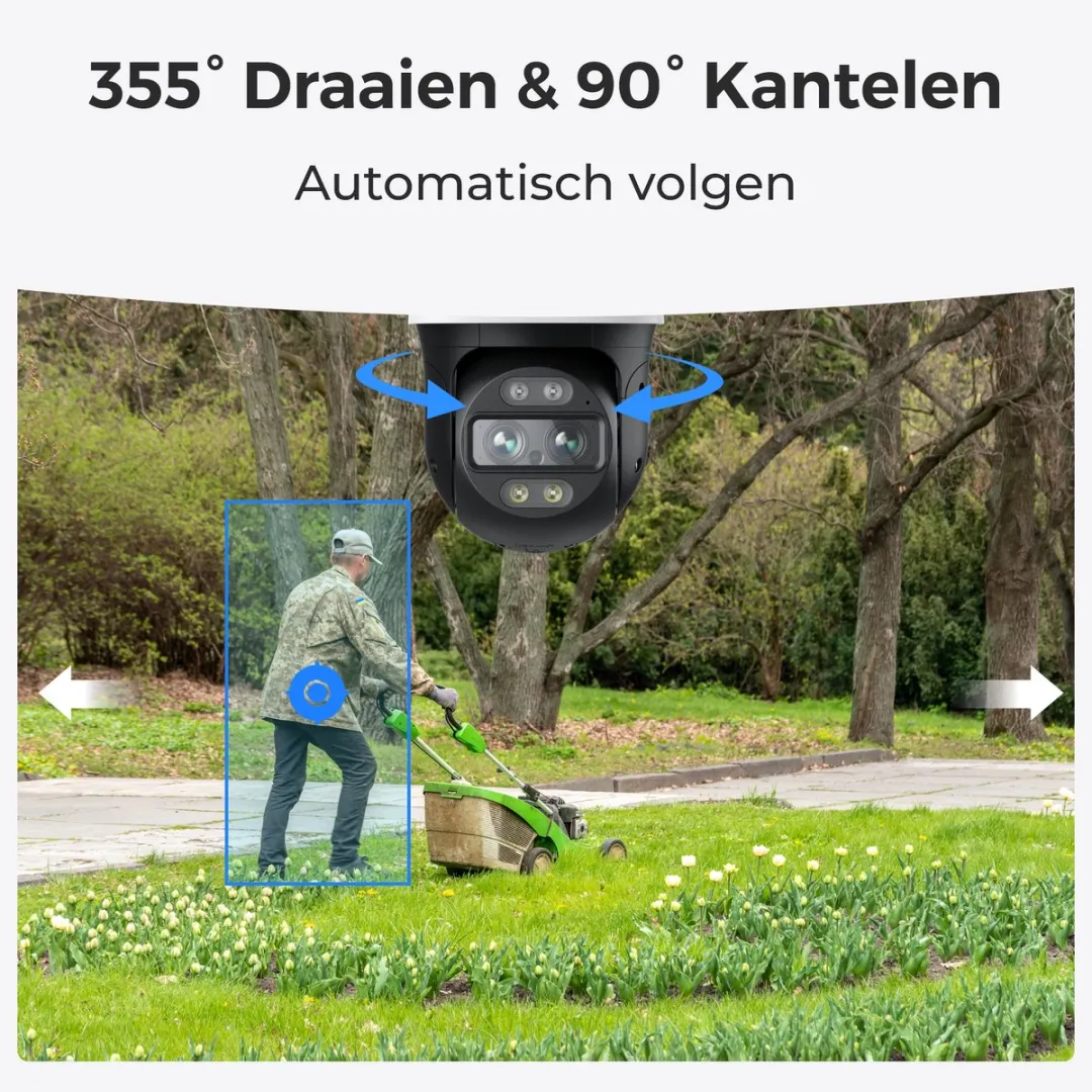 Reolink Trackmix-Wifi 4K Wifi Beveiligingscamera - Automatische zoomtracking - Wit