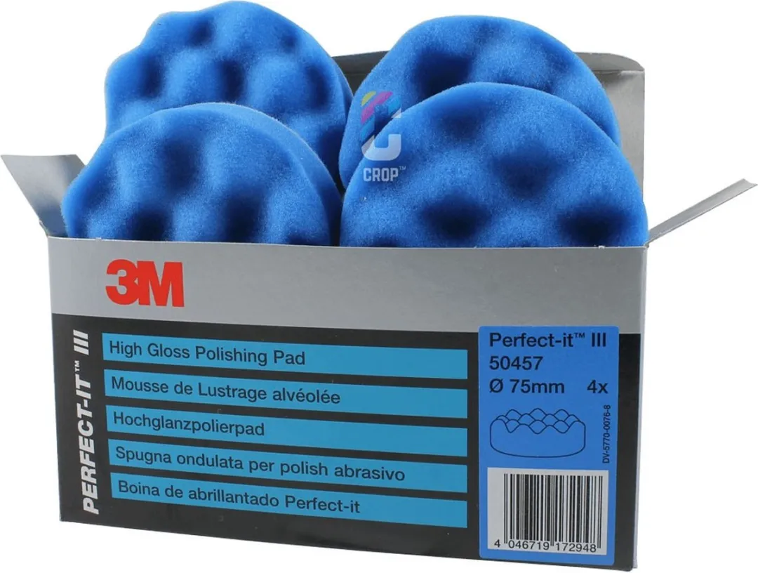 3M Perfect-It III Ultrafina Polijstschijf 75mm - Blauw - 4 Stuks