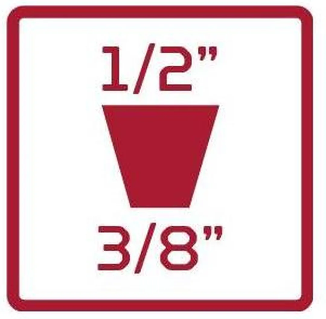 Gedore RED R57300008 Verloopstuk 1/2" (12.5 mm) - 3/8" (10 mm)